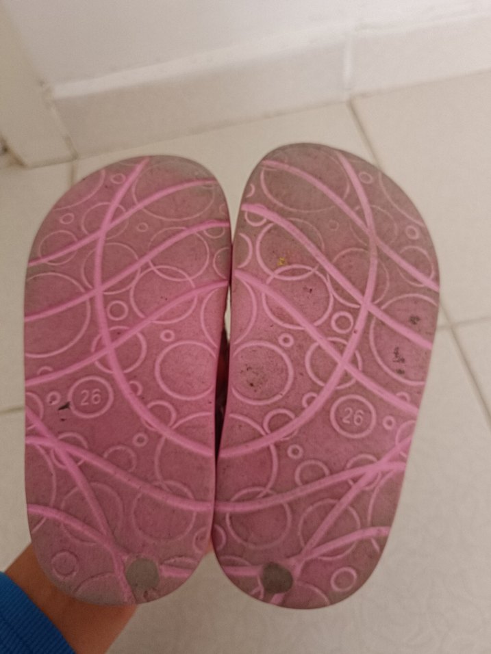 Kız Çocuk Pembe Kiraz Desenli Cırt Cırtlı Sandalet - Görsel 4