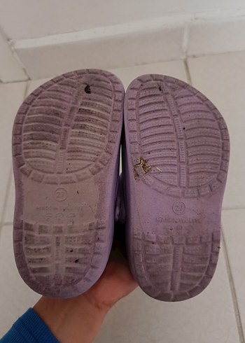 Kelebek İşlemeli Mor Kız Çocuk Terliği - Görsel 4