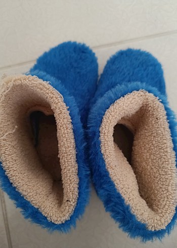 Kız Çocuk Mavi Peluş Ev Botu - Görsel 4