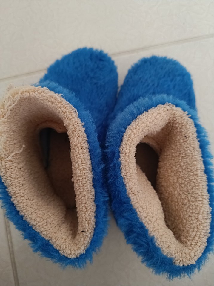 Kız Çocuk Mavi Peluş Ev Botu - Görsel 4