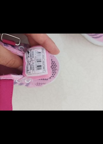 Kız Çocuk Pembe Spor Ayakkabı Velcro - Görsel 5