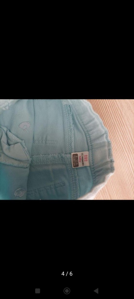 Kız Çocuk Renkli Düğmeli Denim Şort - Görsel 4