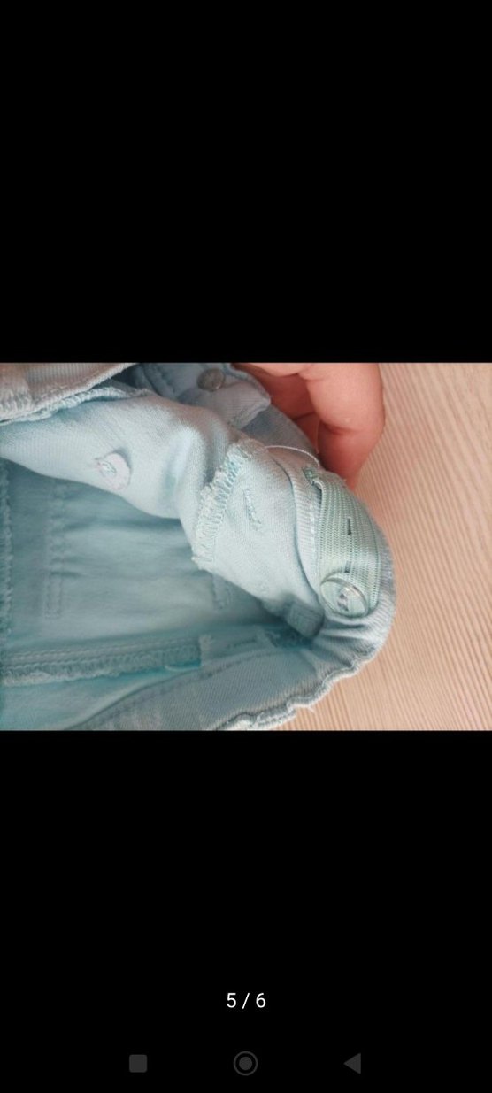 Kız Çocuk Renkli Düğmeli Denim Şort - Görsel 5