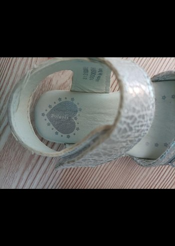 Kız Çocuk Gri Parlak Taşlı Terlik - Görsel 6