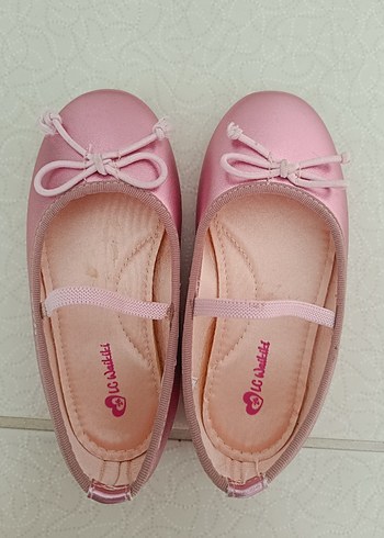 Kız Çocuk Pembe Fiyonk Detaylı Babet - Görsel 4