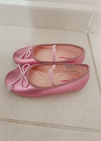 Kız Çocuk Pembe Fiyonk Detaylı Babet - Görsel 2