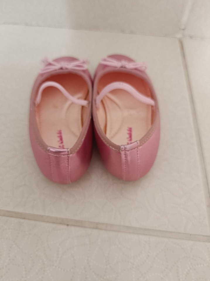 Kız Çocuk Pembe Fiyonk Detaylı Babet - Görsel 3