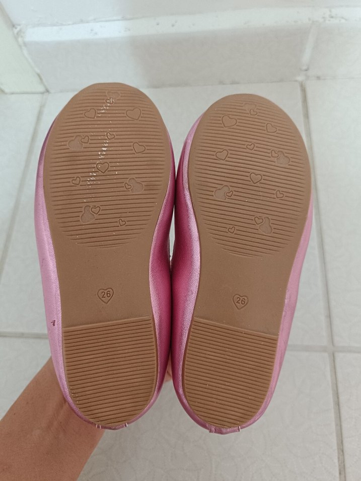 Kız Çocuk Pembe Fiyonk Detaylı Babet - Görsel 5