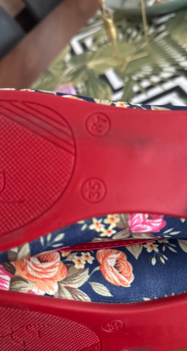 Çiçek Desenli Bohem Kız Babet Ayakkabı - Görsel 4