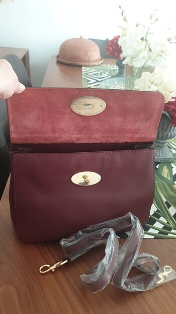 Beden bordo Renk Mulberry çanta 100 /100 deri.