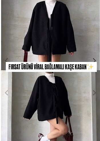 Viral model bağlamalı kaşe kaban
