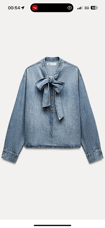 Zara denim gömlek