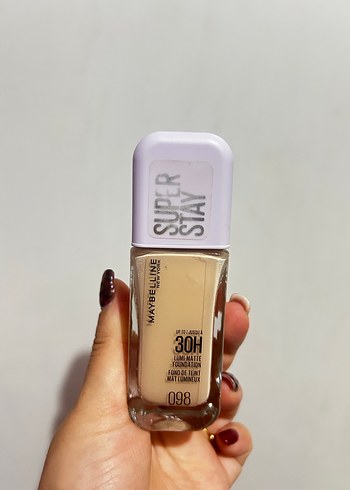 Maybelline Super Stay Mat Fondöten 098numara 2-3 defa kullanıldı