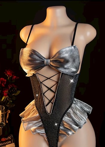 Gri Strappy Fiyonk Detaylı Bustiyer fantezi 0 ürün - Görsel 2