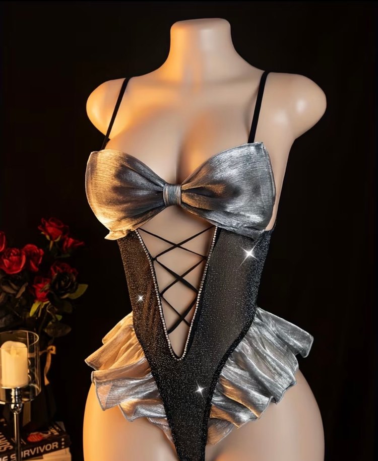 Gri Strappy Fiyonk Detaylı Bustiyer fantezi 0 ürün - Görsel 2