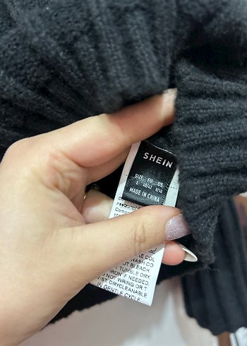 Siyah Örgü Kadın Kazak bir kere giyildi - Görsel 2