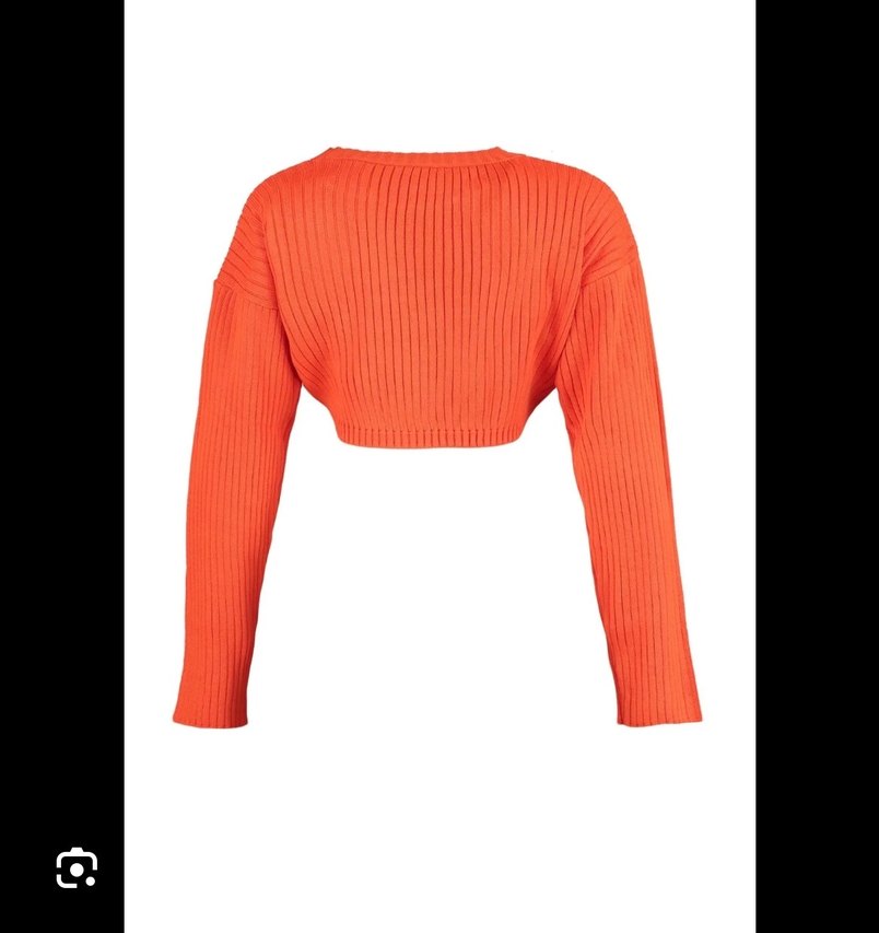 Kırmızı Örgü Kadın Uzun Kollu Kazak - Görsel 4