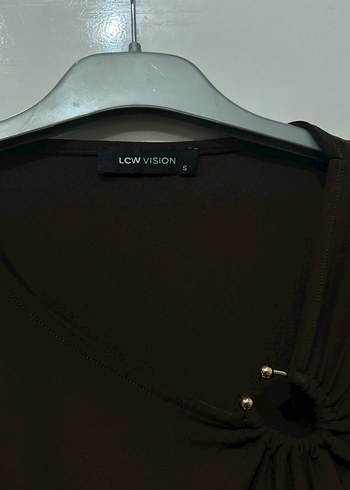 Kahve V Yaka Uzun Kollu Bluz yepyeni duruyor 1 kere giyidi - Görsel 2