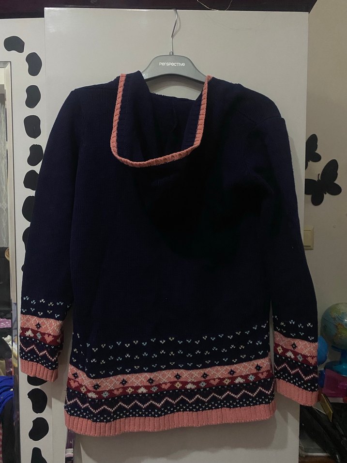 Nakışlı Bohem Kız Çocuk Hırka - Görsel 2