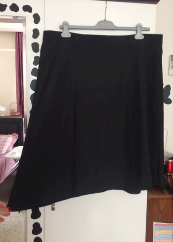 Siyah Midi Kadın Etek - Görsel 2