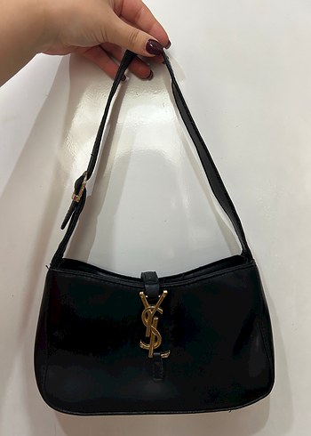Diğer Ysl Siyah Deri Omuz Cantasi