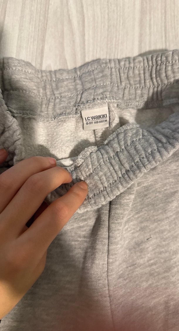 Gri Midi Rahat Kesim Çocuk Eşofman - Görsel 3