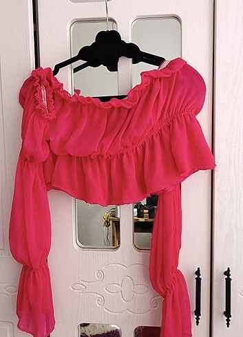 xl Beden Yazlık crop tarzı çok şık bluz