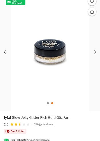 LYKD Glow Jelly Glitter - Zengin Altın Rengi - Görsel 4