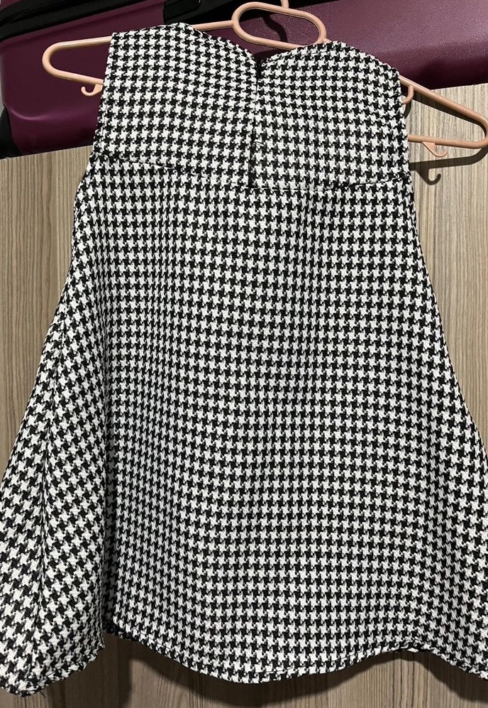 Kız Çocuk Gri Kareli Piliseli Elbise - Görsel 2