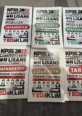 KPSS Modüler Soru bankası ve konu anlatım Seti Yediiklim - Görsel 2