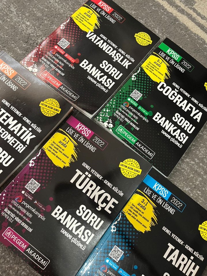 KPSS pegem akademi Soru Bankaları Seti - Görsel 2