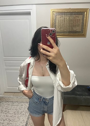 s Beden Kadın Mavi Denim Mini Şort