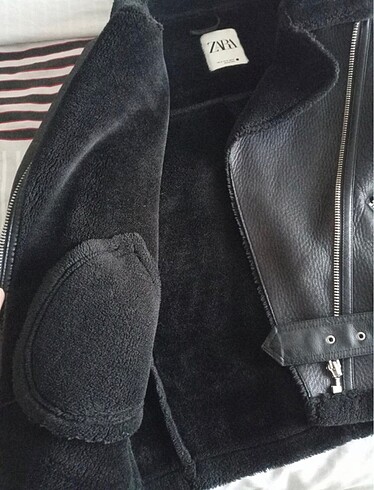 xs Beden siyah Renk Zara Biker Kaban