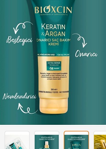 Diğer Bıoxcin Keratin Argan Saç Bakım Seti
