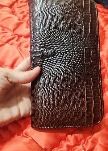 kahverengi haznesi geniş kadın cüzdan - Görsel 4