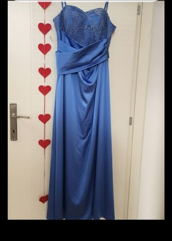 Mavi saten Elbise, MÜKEMMELNSATEN ZERAFETİ - Görsel 4