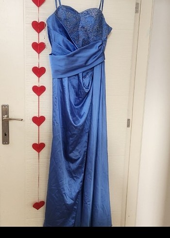 Mavi saten Elbise, MÜKEMMELNSATEN ZERAFETİ - Görsel 7