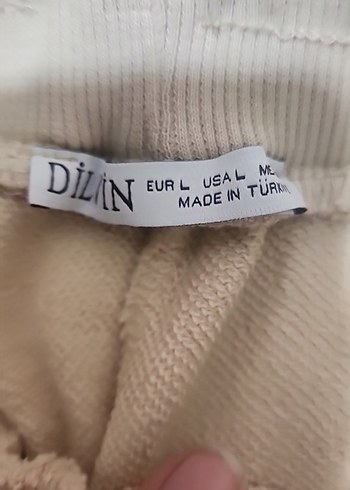 Bej Krem rengi Pamuklu Rahat Kesim Kadın Eşofman Altı ORİJİNAL - Görsel 3