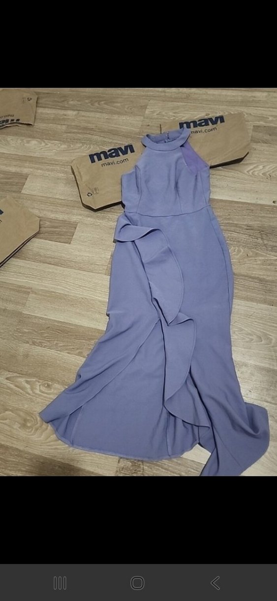 mor çok hoş uğurlu getiren elbise ürün sıfır fırfırlı tarz şık - Görsel 5