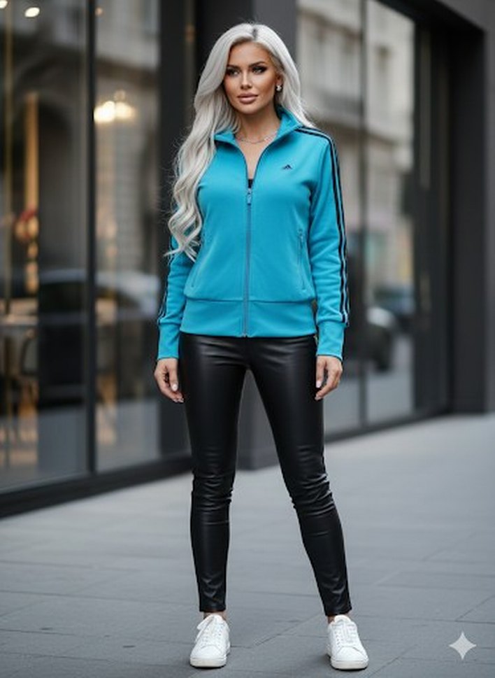 Adidas kadın spor ceket Orijinal yepyeni - Görsel 4