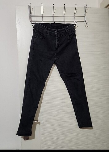 Kadın dar paça jeans pantolon SİYAH kot pantolon