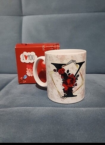 YENİ YIL HEDİYESİ I LOVE YOU Yazılı KUPA BARDAĞI ÖZEL TASARIM KU