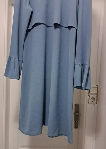 Uzun Kollu Mavi Tunik - Görsel 2