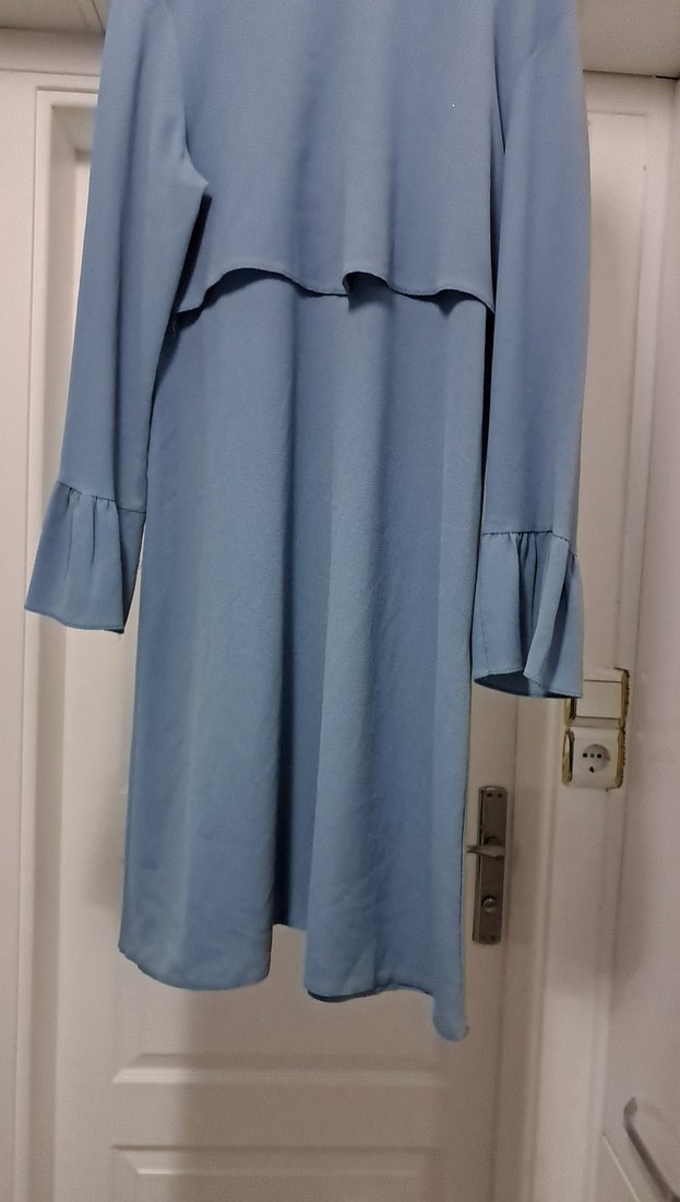 Uzun Kollu Mavi Tunik - Görsel 2