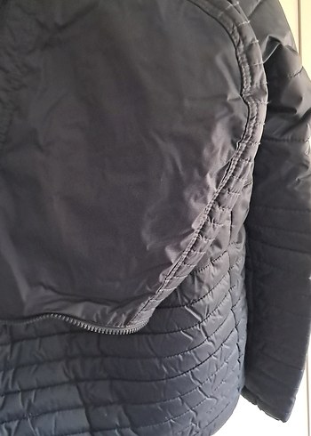 Erkek Fermuarlı Lacivert Mont - Görsel 9