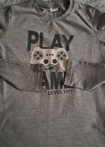 Gri Erkek Çocuk Uzun Kollu Sweatshirt - Görsel 3