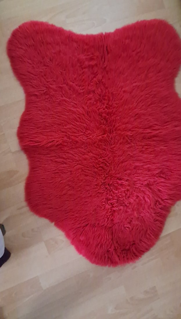 Kırmızı Bohem Tarzı Yumuşak Halı - Görsel 5