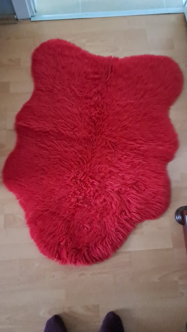 Kırmızı Bohem Tarzı Yumuşak Halı - Görsel 4