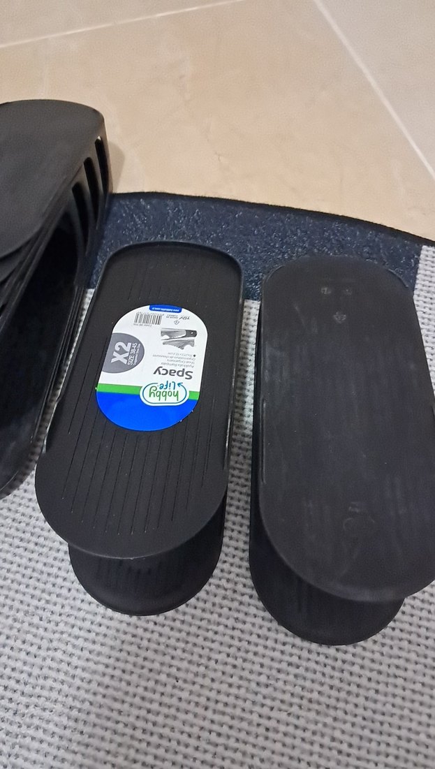 siyah renk ayakkabı rampası - Görsel 3