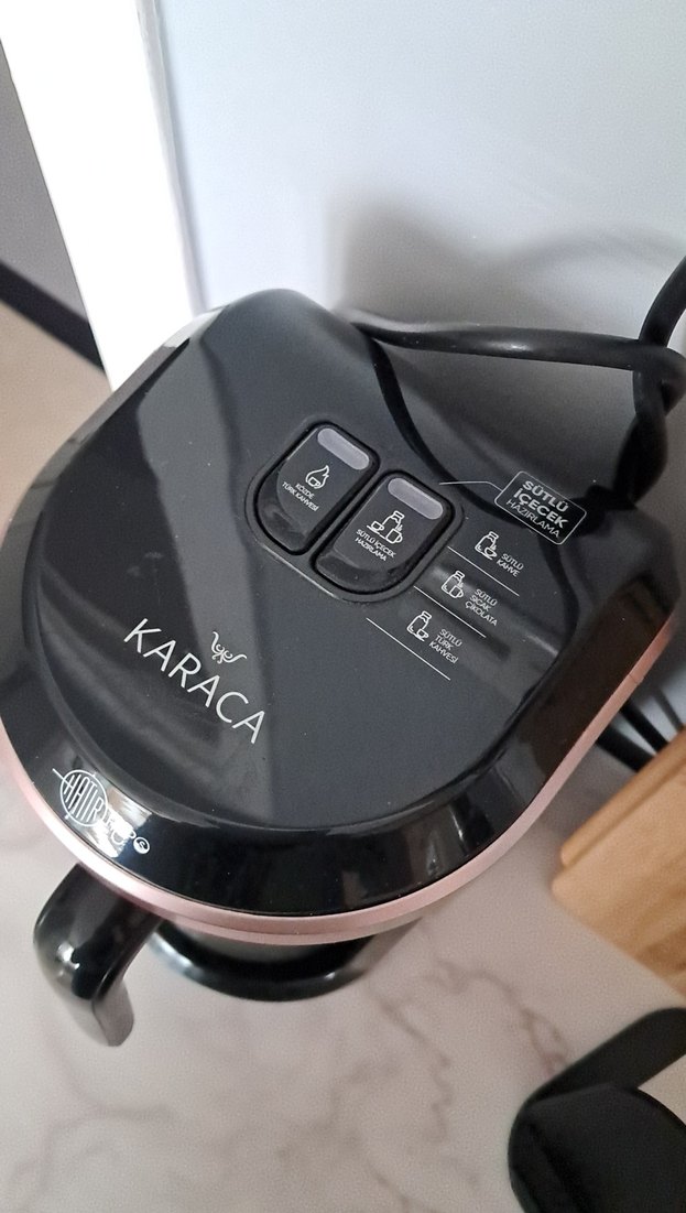 Kahve Makinesi Pembe Kapağı Siyah - Görsel 4